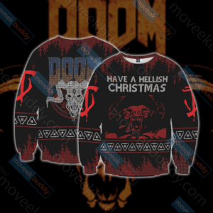 Doom Knitting Style For Unisex Ugly Christmas Sweater