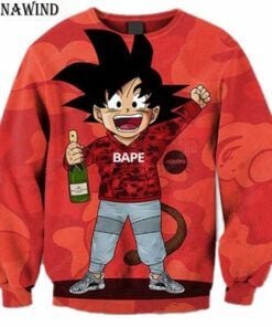 Dragon Ball Goku Kid Ugly Christmas Sweater