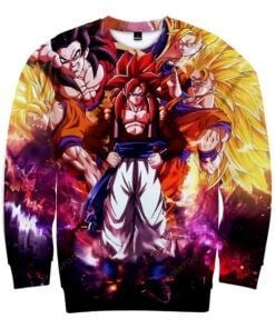 Dragon Ball Super Saiyan Goku Ugly Christmas Sweater