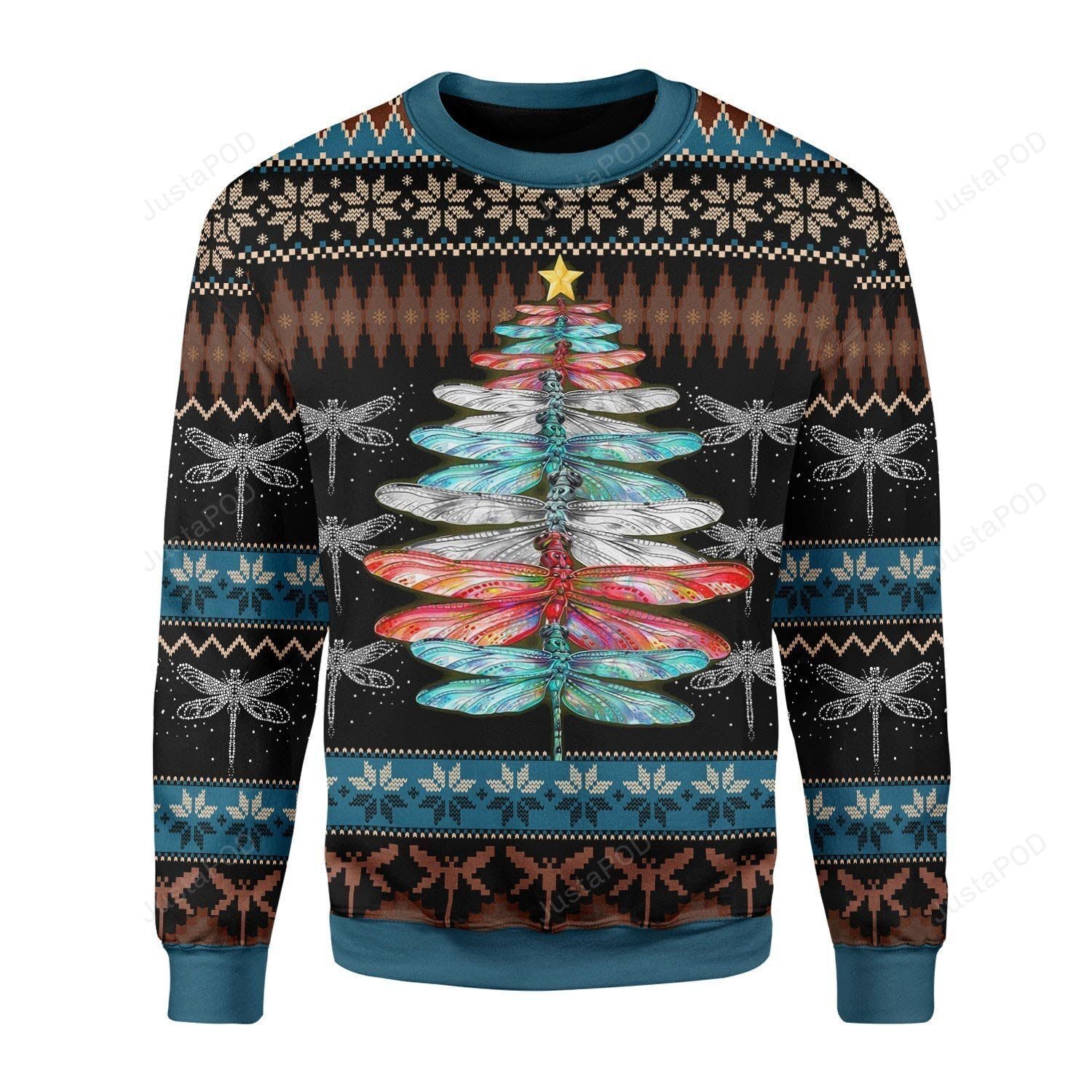 Dragonfly Christmas Tree Ugly Christmas Sweater Dragonfly Christmas Tree Ugly Christmas Sweater