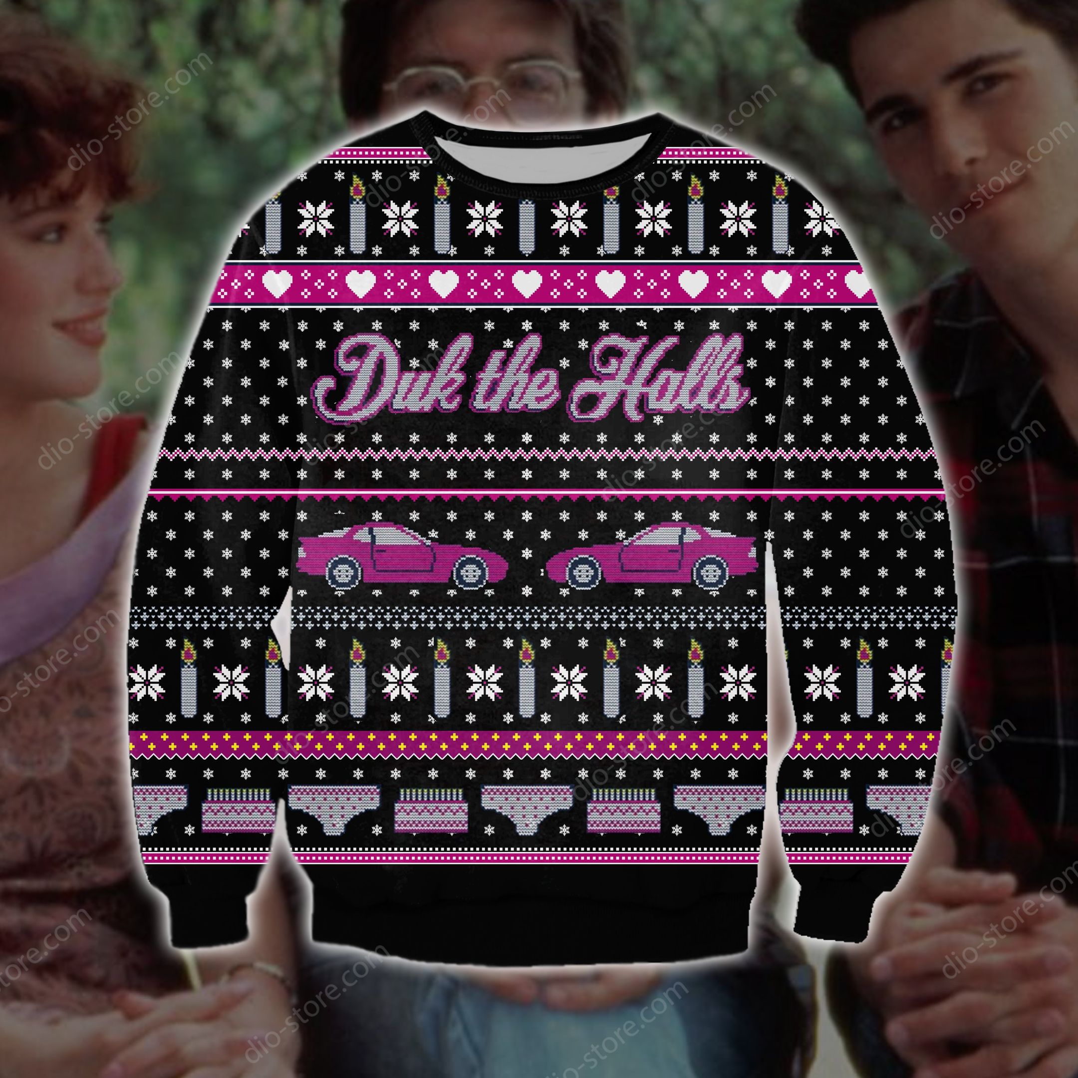 Drink The Halls Knitting Pattern 3D Print Ugly Sweater Hoodie All Over Printed CINT10476 Drink The Halls Knitting Pattern 3D Print Ugly Sweater Hoodie All Over Printed CINT10476