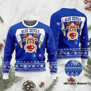 Duke Blue Devils Funny Ugly Christmas Sweater