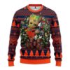 Edmonton Oilers Groot Hug Christmas For Fans Ugly Christmas Sweater