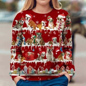 English Bulldog Christmas Ugly Christmas Sweater