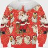 Enlachic Santa Claus Ugly Christmas Sweater