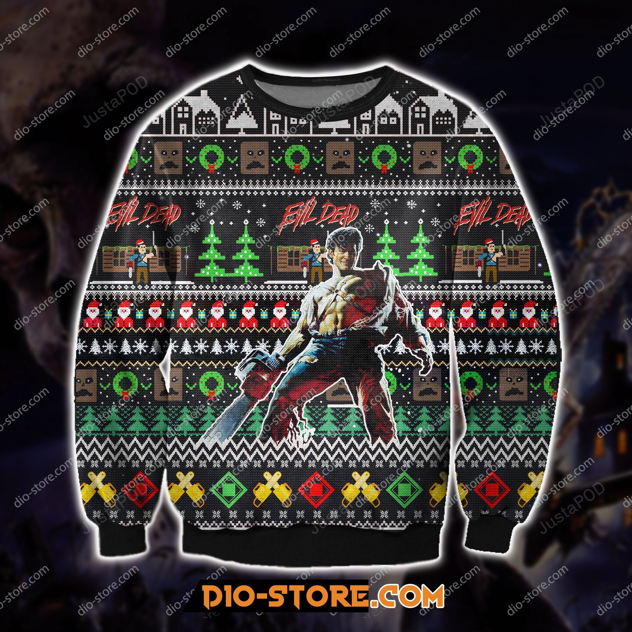 Evil Dead American Horror Film For Unisex Ugly Christmas Sweater Evil Dead American Horror Film For Unisex Ugly Christmas Sweater