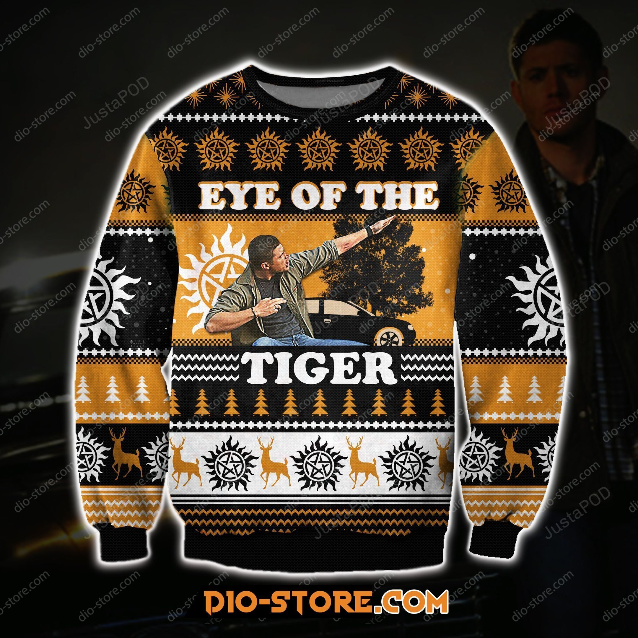 Eye Of The Tiger Knitting Pattern Ugly Christmas Sweater Eye Of The Tiger Knitting Pattern Ugly Christmas Sweater