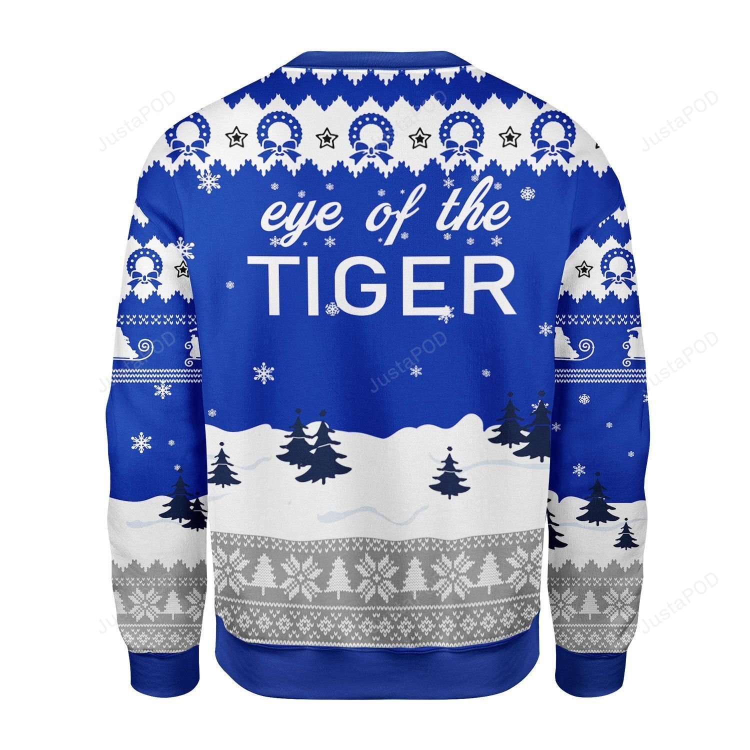 Eye Of The Tiger Ugly Christmas Sweater Eye Of The Tiger Ugly Christmas Sweater