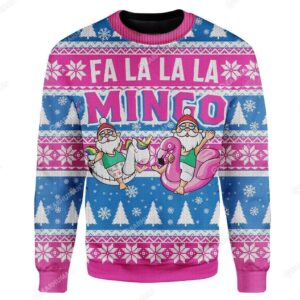 Fa La La La Mingo Santa For Unisex Ugly Christmas Sweater