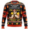 Fairy Tail Natsu All Fired Up Ugly Christmas Sweater