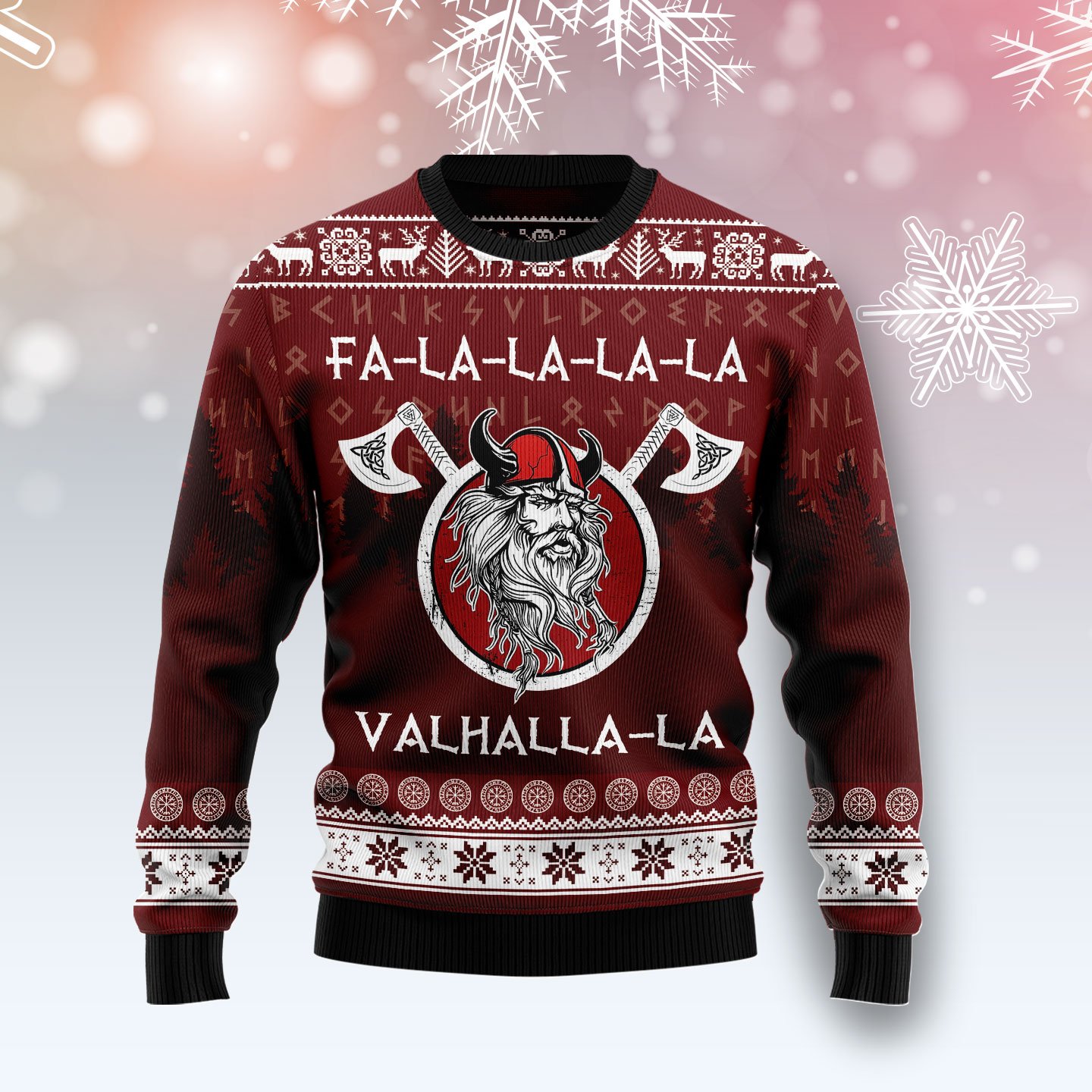 Fa-la-la-la Valhalla-la Viking G51110 Ugly Christmas Sweater unisex womens & mens Fa-la-la-la Valhalla-la Viking G51110 Ugly Christmas Sweater unisex womens & mens
