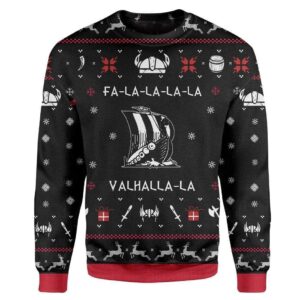 Fa-La-La-La-La Valhalla-La Christmas For Unisex Ugly Christmas Sweater