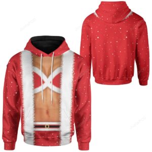 Female Santa Body Christmas 3D All Over Printed Hoodie