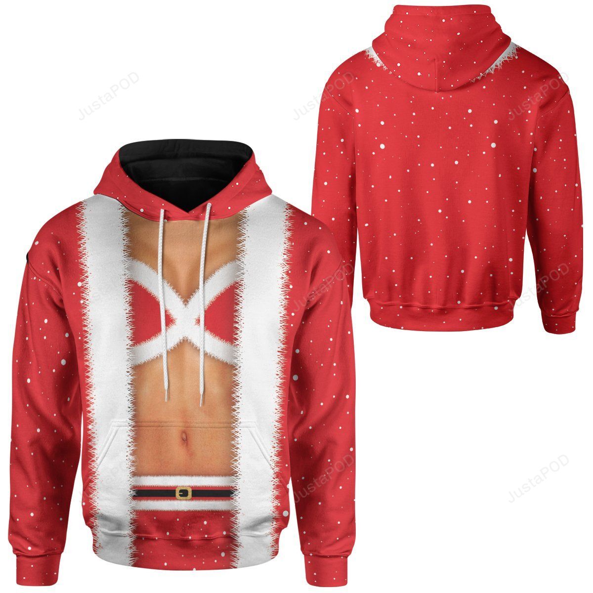 Female Santa Body Christmas 3D All Over Printed Hoodie Female Santa Body Christmas 3D All Over Printed Hoodie