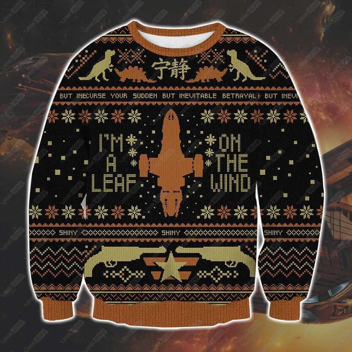 Firefly Knitting Pattern 3D Print Ugly Sweater Firefly Knitting Pattern 3D Print Ugly Sweater
