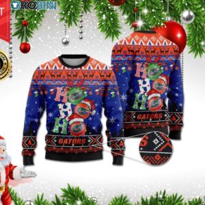 Florida Gators Ho Ho Ho 3D Print Christmas Wool Sweater