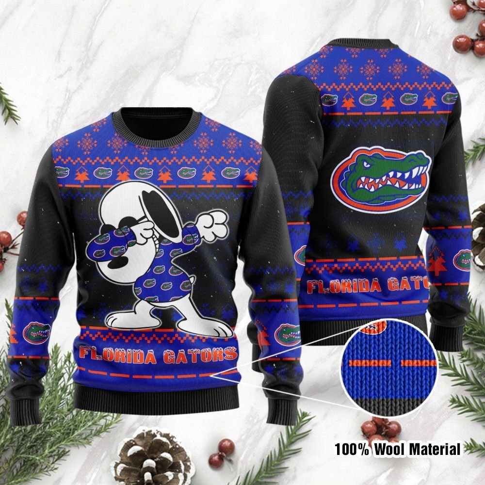 Florida Gators Snoopy Dabbing Holiday Party Ugly Christmas Sweater Florida Gators Snoopy Dabbing Holiday Party Ugly Christmas Sweater