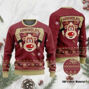 Florida State Seminoles Funny Ugly Christmas Sweater