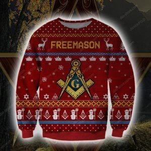 Freemason Knitting 3D All Over Print Christmas Sweater
