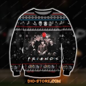 Friends Movie With Horror Characters Ugly Sweater