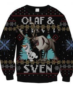 Frozen Olaf Sven Ugly Christmas Sweater Frozen Olaf Sven Ugly Christmas Sweater