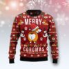 Funny Corgi Merry X Mas Ugly Christmas Sweater