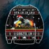 Funny Godzilla Knitting Ugly Christmas Sweater