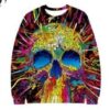 Funny Moletom Hip Hop Skull Ugly Christmas Sweater
