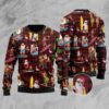Funny Santa Claus Surfing Ugly Christmas Sweater