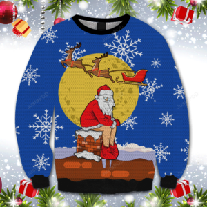 Funny Santa Xmas All Over Print Ugly Christmas Sweater