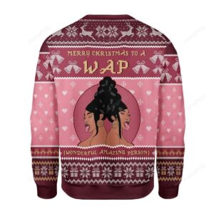 Gearhomies Christmas To A Wap Ugly Christmas Sweater