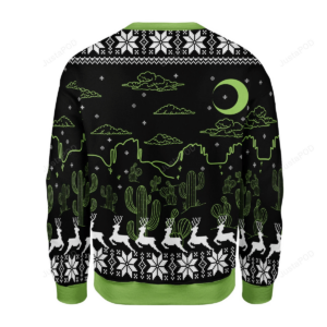 Gearhomies Christmas UFO Holographic Ugly Christmas Sweater