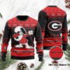 Georgia Bulldogs Snoopy Dabbing Ugly Christmas Sweater