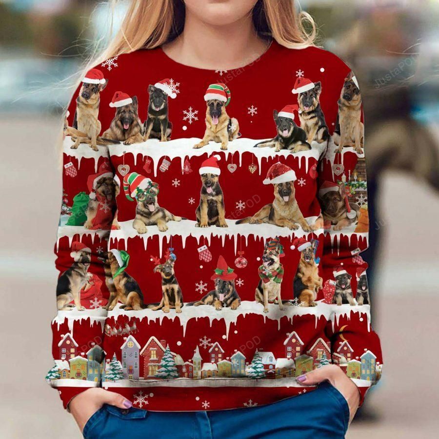 German Shepherd Dog Ugly Christmas Sweater German Shepherd Dog Ugly Christmas Sweater
