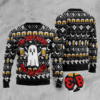 Ghost And Beer I’m Just Here For The Boos Ugly Christmas Sweater