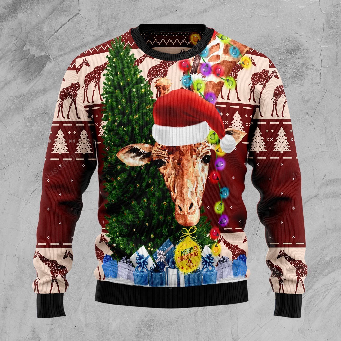 Giraffe Xmas Ugly Christmas Sweater Giraffe Xmas Ugly Christmas Sweater