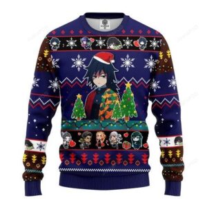 Giyu Tomioka Christmas Demon Slayer Anime Ugly Christmas Sweater