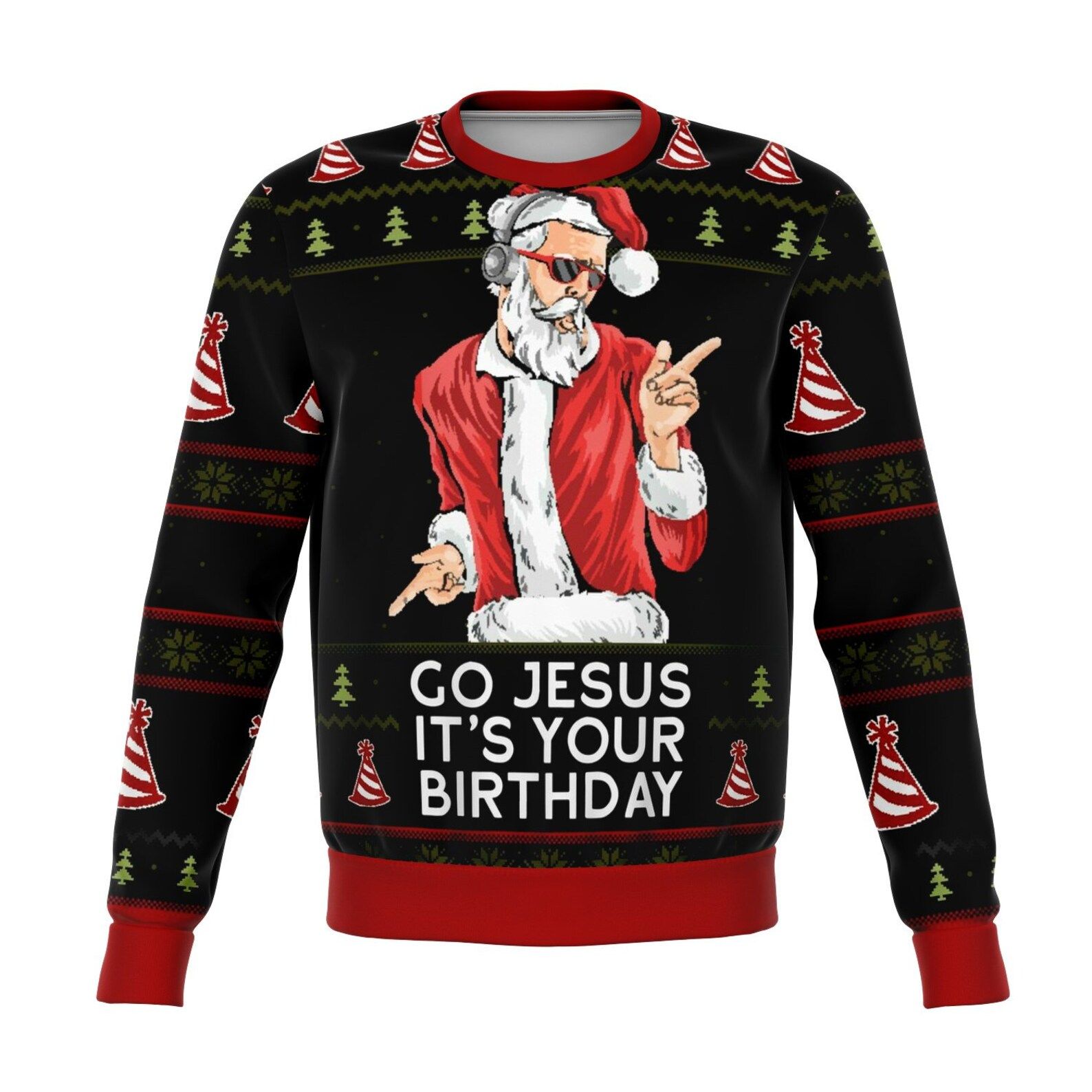 Go Jesus Ugly Christmas Sweater Go Jesus Ugly Christmas Sweater