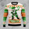 Go Vegan Dabbing Santa Ugly Christmas Sweater