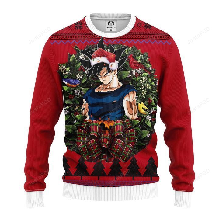 Goku Ultra Instinct Sign Shintani Noel Mc Ugly Sweater Goku Ultra Instinct Sign Shintani Noel Mc Ugly Sweater