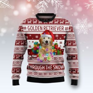 Golden Retriever Ugly Christmas Sweater