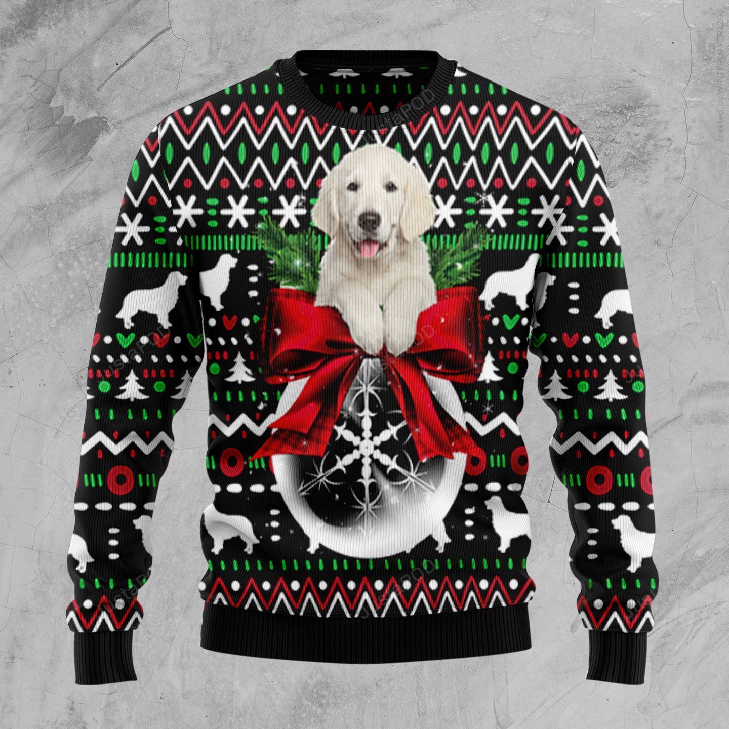 Golden Retriever Xmas Ball Ugly Christmas Sweater Golden Retriever Xmas Ball Ugly Christmas Sweater