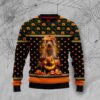Goldendoodle Pumpkin Halloween Ugly Christmas Sweater