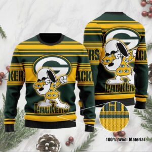 Green Bay Packers D Full Printed Sweater Shirt For Football Fan NFL Jersey Ugly Christmas Sweater