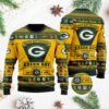Green Bay Packers Football Team Logo Custom Name Personalized Ugly Christmas Sweater