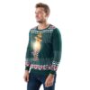 Green Reindeer Ugly Christmas Sweater