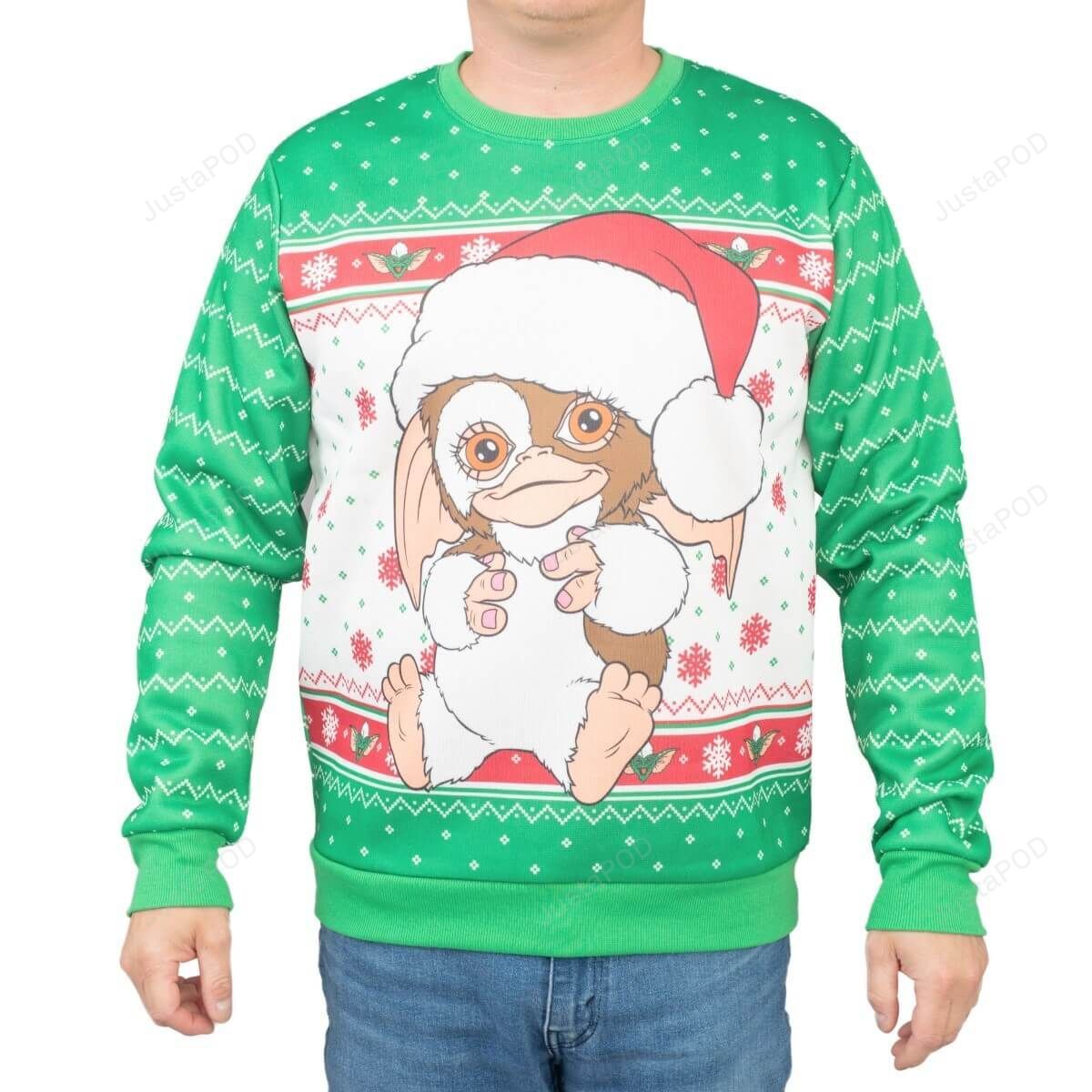 Gremlins Gizmo Santa Ugly Sweater Gremlins Gizmo Santa Ugly Sweater