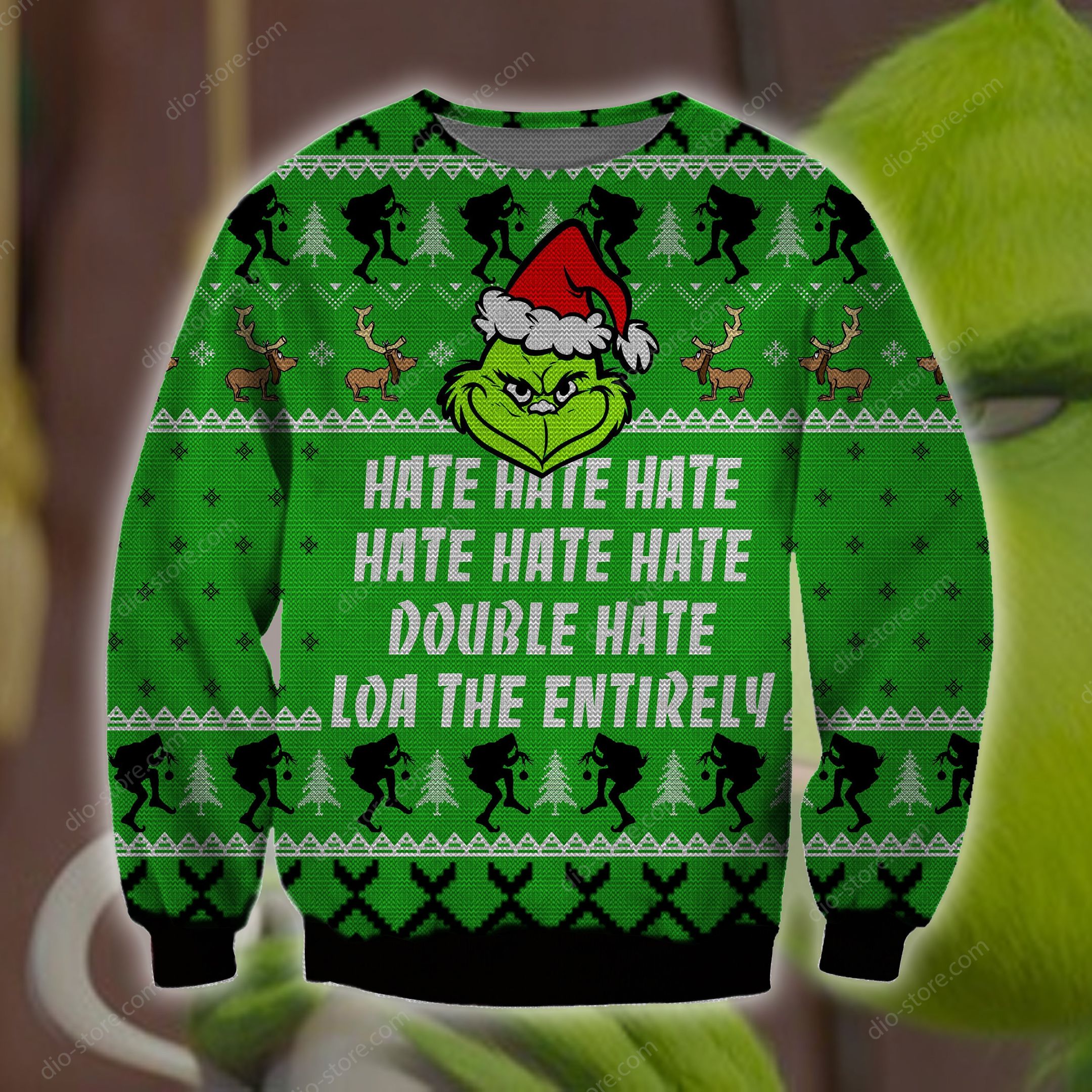 Grinch Hate Hate Hate Double Hate Loa The Entirely Knitting Pattern For Grinch Lovers Ugly Christmas Sweater Grinch Hate Hate Hate Double Hate Loa The Entirely Knitting Pattern For Grinch Lovers Ugly Christmas Sweater