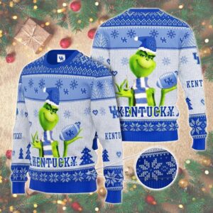 Grinch Kentucky Wildcats Ugly Christmas Sweater