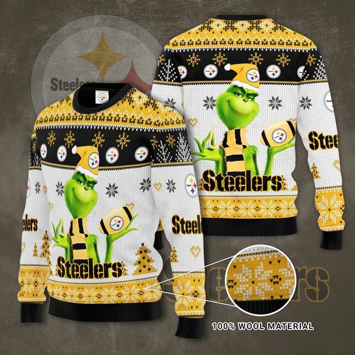 Grinch Pittsburgh Steelers For Fans Ugly Christmas Sweater Grinch Pittsburgh Steelers For Fans Ugly Christmas Sweater
